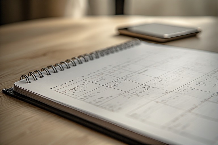 Calendar page representing a transition to intentional habit building.