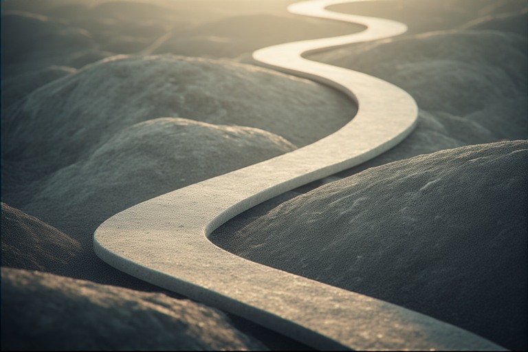 A path representing freedom and not restriction with digital minimalism.