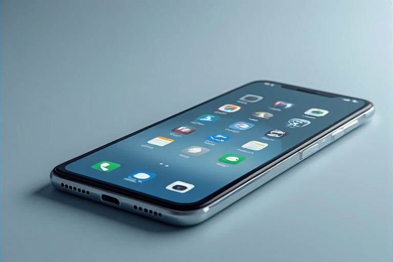 smartphone home screen with intentional layout