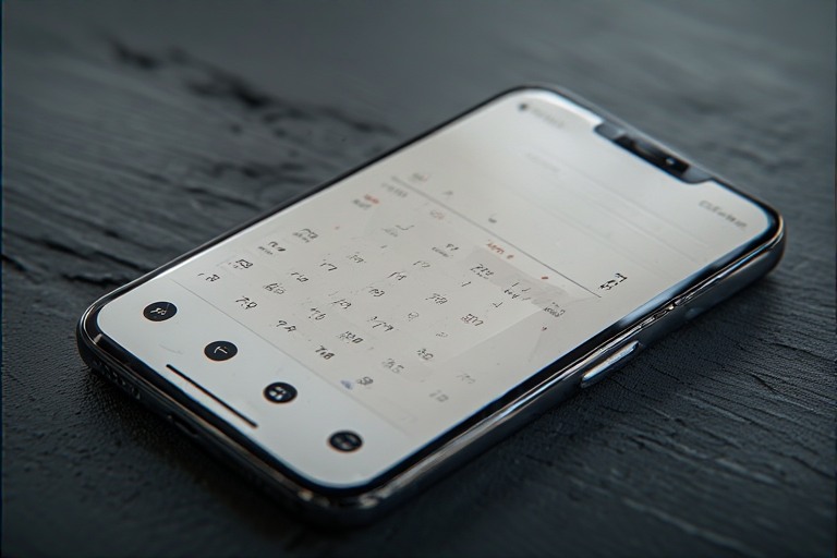 A clean phone screen with a single calm widget 