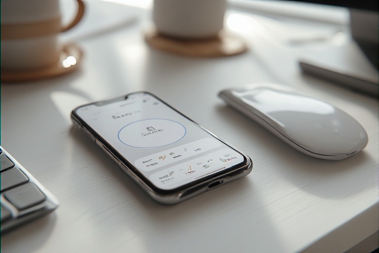 smartphone on desk displaying focus mode to ensure mindful phone use