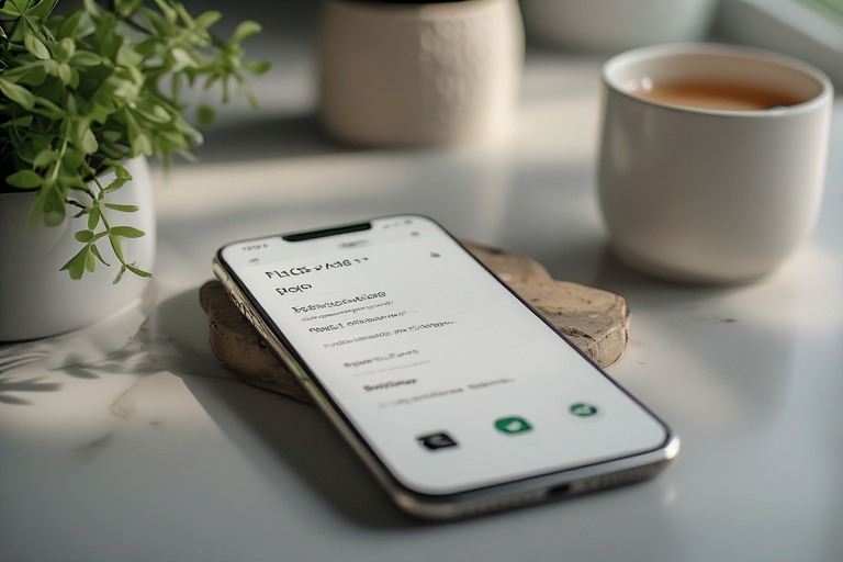 minimalist smartphone with notifications turned off