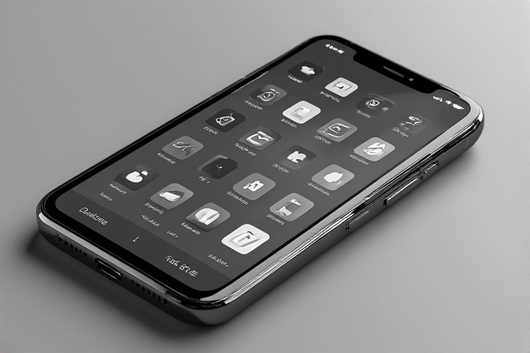 Minimalist smartphone screen with notifications turned off to support focus