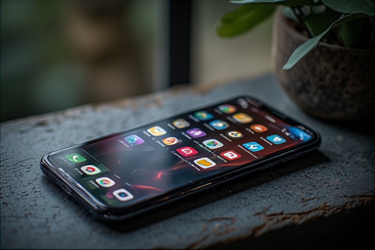 Minimal smartphone home screen designed for focus and intentional tech use