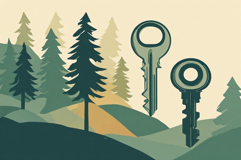 Illustration of a simple key being replaced with a stronger, more intricate key beside a router icon