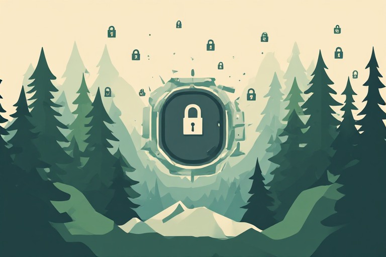 Illustration of many passwords flowing into a single secure password manager vault
