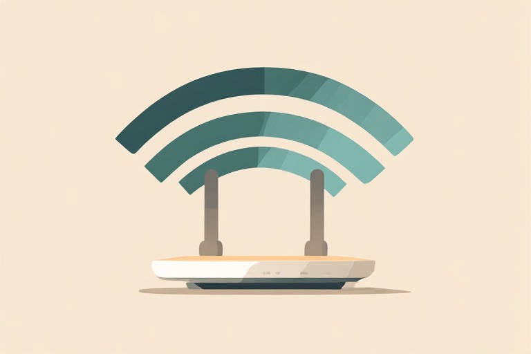 Home network segmentation illustration showing three separate Wi-Fi signals radiating from one router