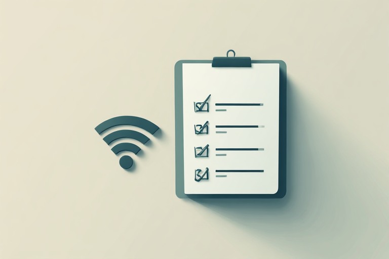 Illustration of a step-by-step checklist for setting up home network segmentation