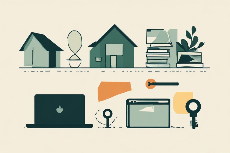 Icons representing the personal assets people protect in a security plan